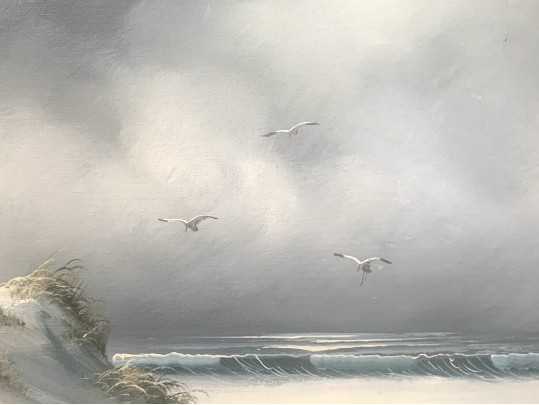 C. Redon Lighthouse Oil On Canvas