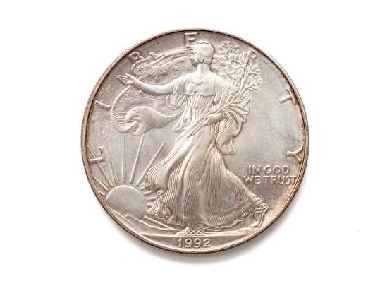 1992 Silver American Eagle, Boxed