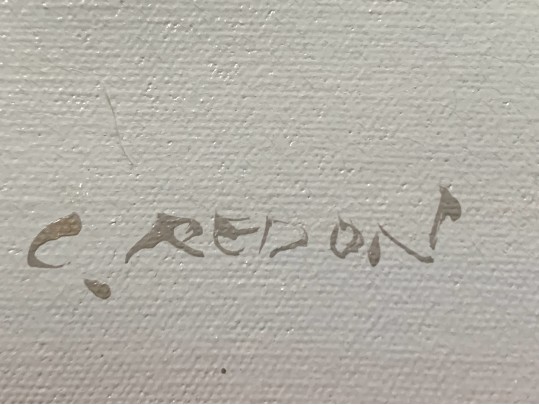 C. Redon Lighthouse Oil On Canvas