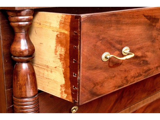 American Late Federal Butlers Secretary Cabinet, Ca. 1810-25