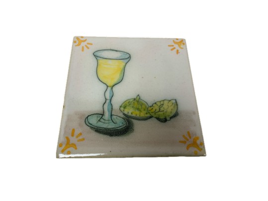 Group Of 7 Vintage Hand Painted Sant’ Anna Tiles