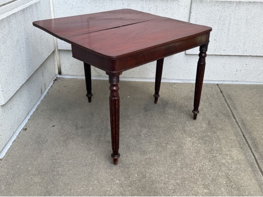 William IV Mahogany Games Table Ca. 1830-50 - For Repair
