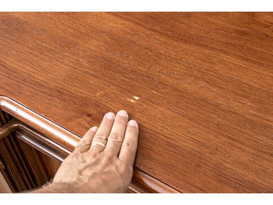 Stanley Furniture Long Dresser In An Oak Veneer