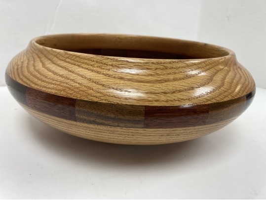 Exceptional Signed Mixed Wood Bowl New Mexico