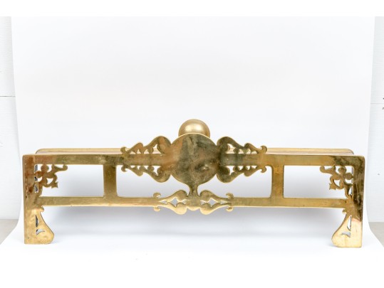 Antique Polished Brass Trivit Fire Fender