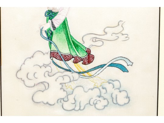 Two Chinese Silk Embroideries