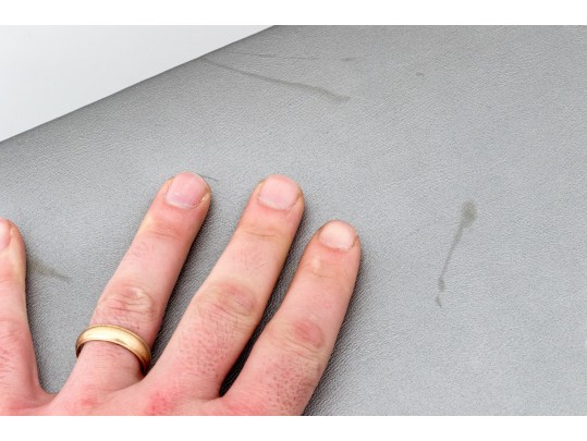 Custom Vinyl Wrapped Console Table