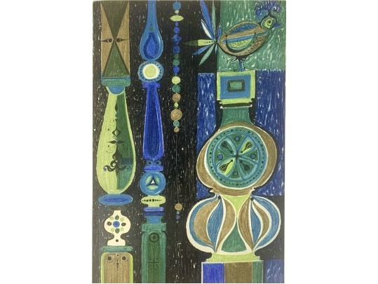 Signed Original Mid Century Framed Work