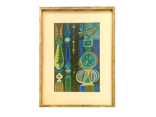 Signed Original Mid Century Framed Work