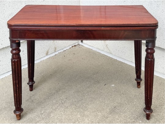 William IV Mahogany Games Table Ca. 1830-50 - For Repair