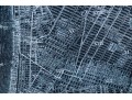 Etched Print On Metal, Antique Plan Of New York And Brooklyn