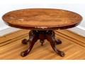 Antique English Inlaid Oval Table