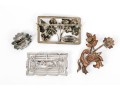 Sterling Silver Assorted Lot Of Lovely Floral Motif Brooches