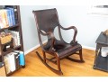 Vintage Highly Figured Mahogany Classical Style Rocking Chair Ca. 1890-1920