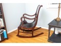 Vintage Highly Figured Mahogany Classical Style Rocking Chair Ca. 1890-1920