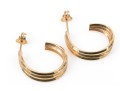 14k Yellow Gold Handsome Triple Row 