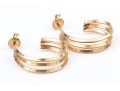 14k Yellow Gold Handsome Triple Row 