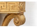 Neoclassical Marble Top Gilt Wood Console