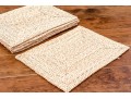 Group Of Six Woven Natural Fiber Place Settings