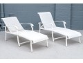 Pair Of Garden Chaise Lounges