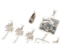 Sterling Silver Charming Collection Of Beach Motif Jewelry Pieces,