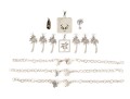 Sterling Silver Charming Collection Of Beach Motif Jewelry Pieces,