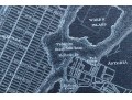 Etched Print On Metal, Antique Plan Of New York And Brooklyn