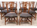 Set Of Eight American Federal Dining Chairs, Ca. 1800-1820 Hartford CT