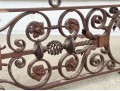 Impressive Antique Hand Wrought Iron Fire Fender 