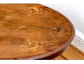 Antique English Inlaid Oval Table