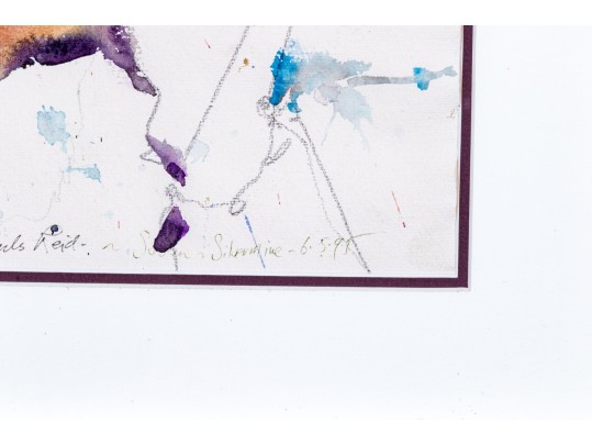 Charles Reid (American, 1937-2019) Watercolor Portrait Of Elizabeth Meissner Gaynor