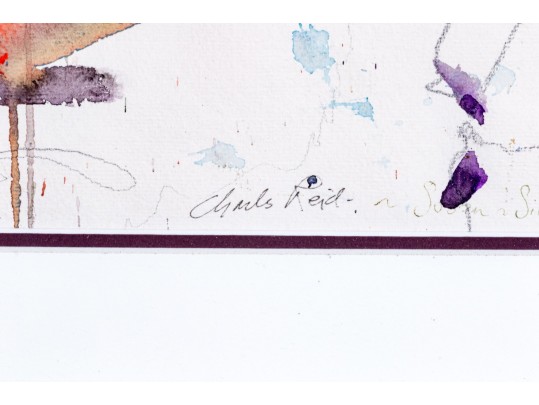 Charles Reid (American, 1937-2019) Watercolor Portrait Of Elizabeth Meissner Gaynor