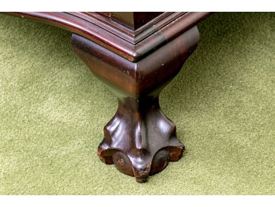 Classic Vintage Chippendale Style Slantfront Serpentine Front Cabinet