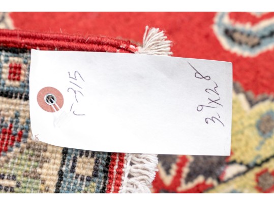 Hand-knotted Wool Kazak Carpet, 3'-9