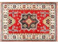 Hand-knotted Wool Kazak Carpet, 3'-9