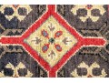 Hand-knotted Wool Kazak Carpet, 3'-9