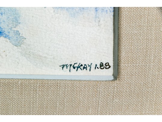 McKay Signed Watercolor On Paper, Landscape, 1988