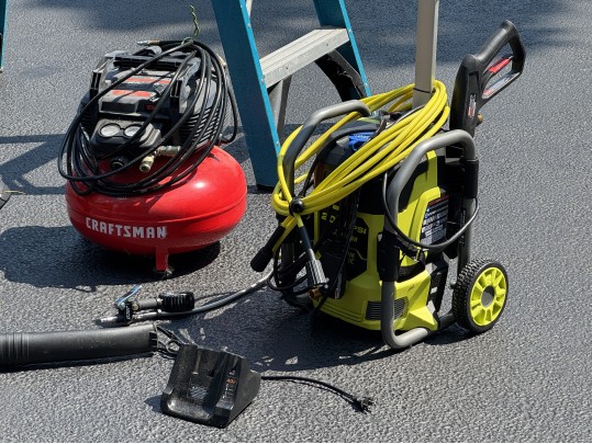 Collection Of Power Tools And A Ladder Incl. Black+Decker, Dewalt, Craftsman