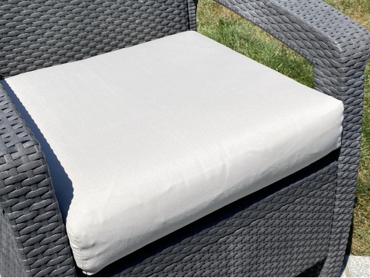 Pair Of Outdoor Resin Woven Armchairs