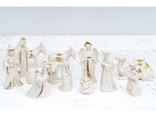 Twelve Piece Lenox China Jewels Nativity Set