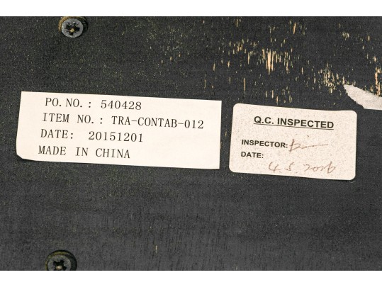 Sleek Marble And Chrome Console Table