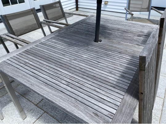 Barlow Tyrie Extension Teak Top Table, With Eight Armchairs And Umbrella