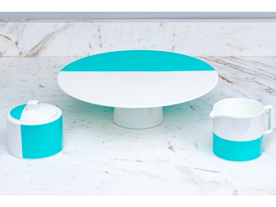 Three Piece Tiffany & Co. Fine Bone China Set