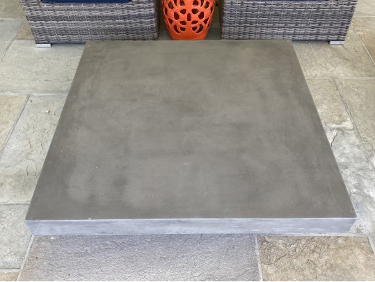 Quality Heavy Cement Outdoor Cocktail Table