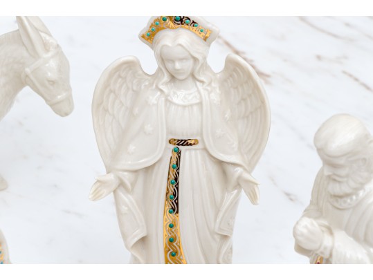 Twelve Piece Lenox China Jewels Nativity Set