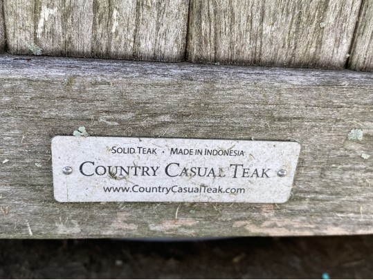 Country Casual Teak Garbage Can Container