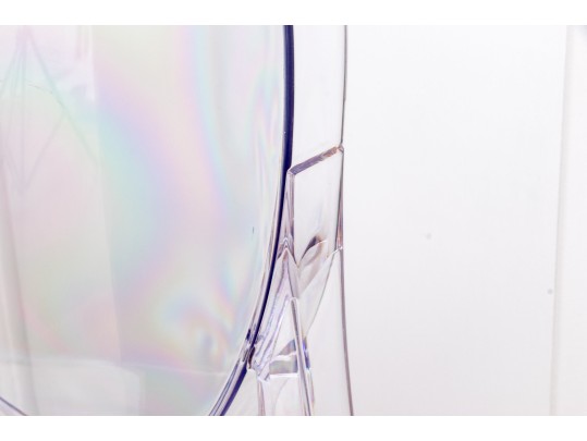 Translucent Acrylic Oval Back Side Chair