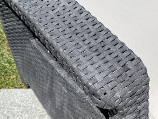 Pair Of Outdoor Resin Woven Armchairs