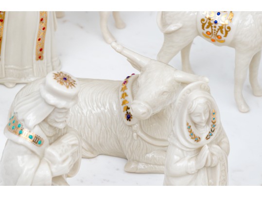 Twelve Piece Lenox China Jewels Nativity Set