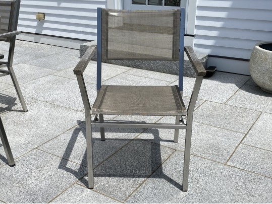 Barlow Tyrie Extension Teak Top Table, With Eight Armchairs And Umbrella